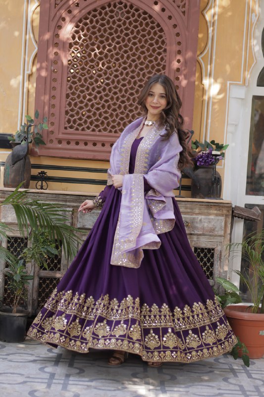 Adorable Designer Embroidered Zari Sequins Work Gown | Indian Party Wear Dress | Anarkali Suit For Women