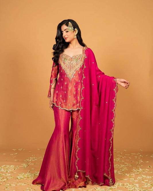 Wedding Guest Sharara Set for Women