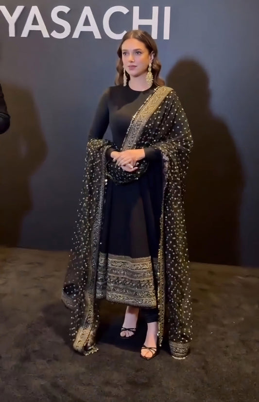 Black Anarkali Suit For Women | Engagement & Sangeet Wear | Anarkali Suit For Women