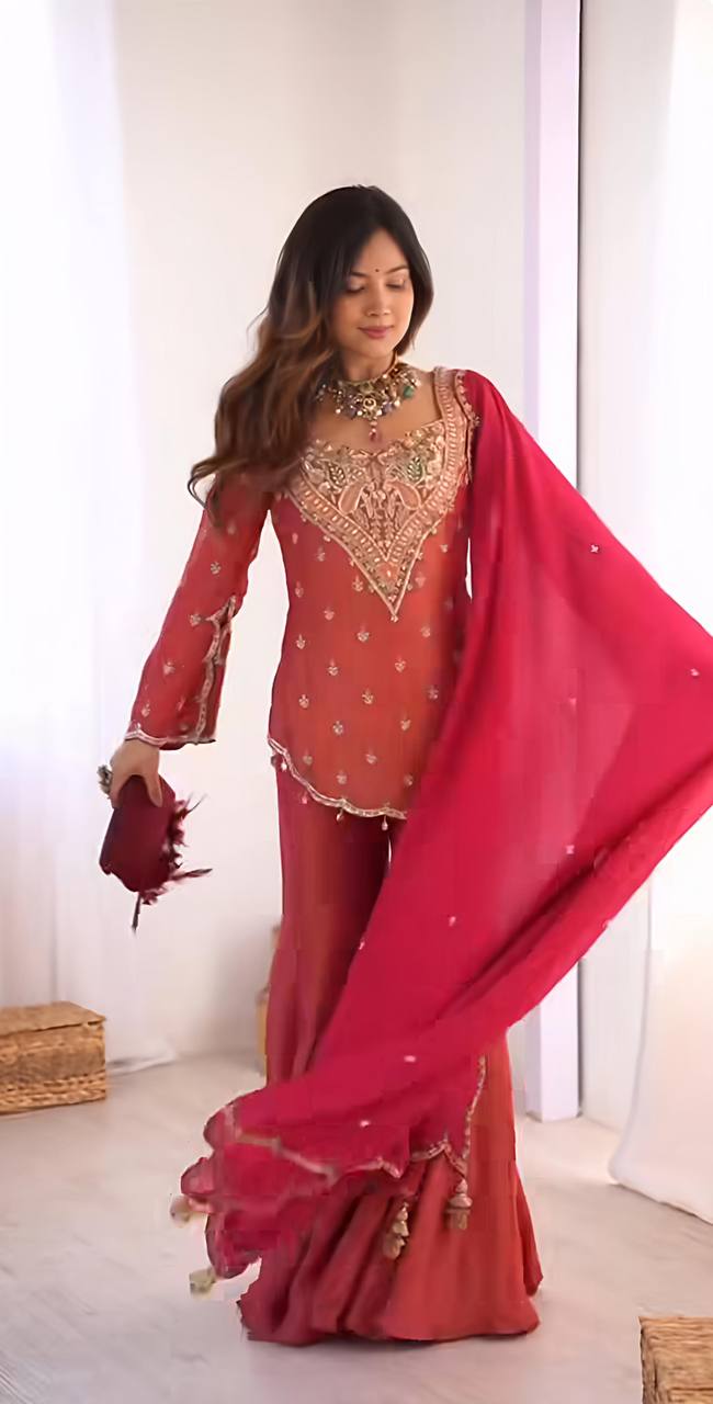 Wedding Guest Sharara Set for Women