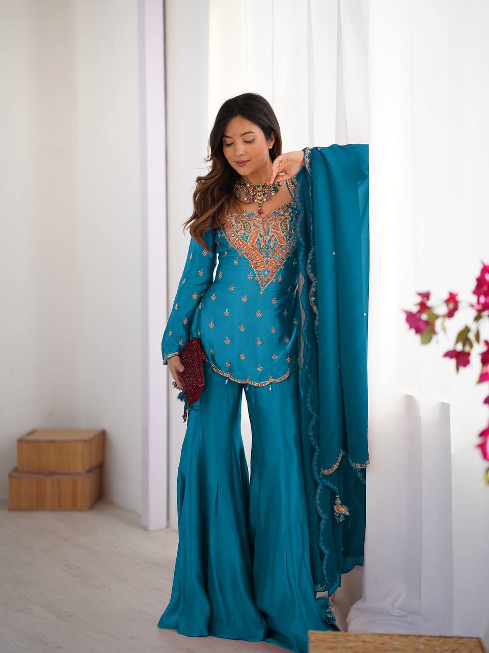 Wedding Guest Sharara Set for Women