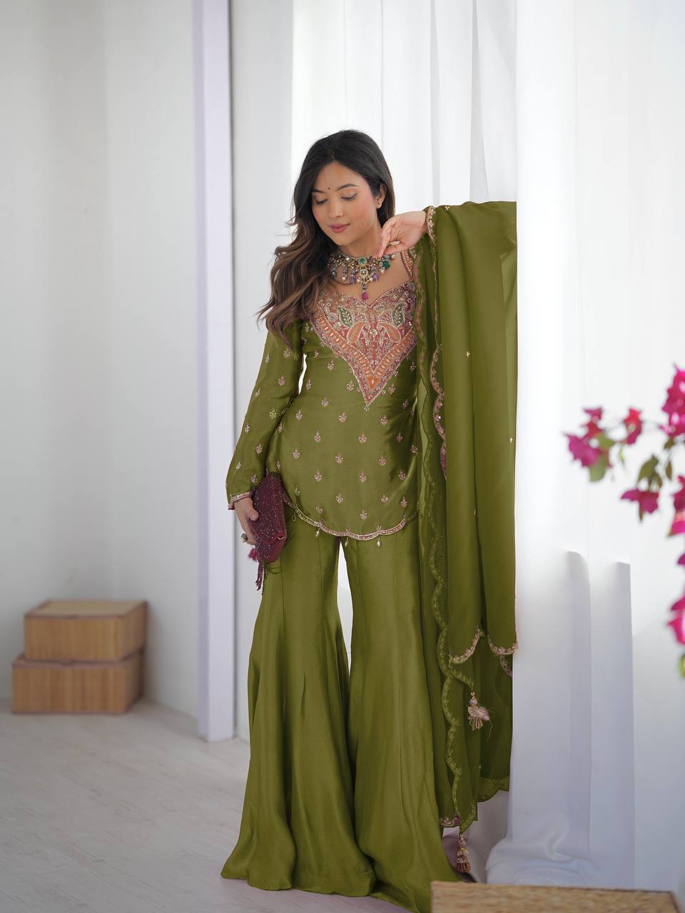 Wedding Guest Sharara Set for Women