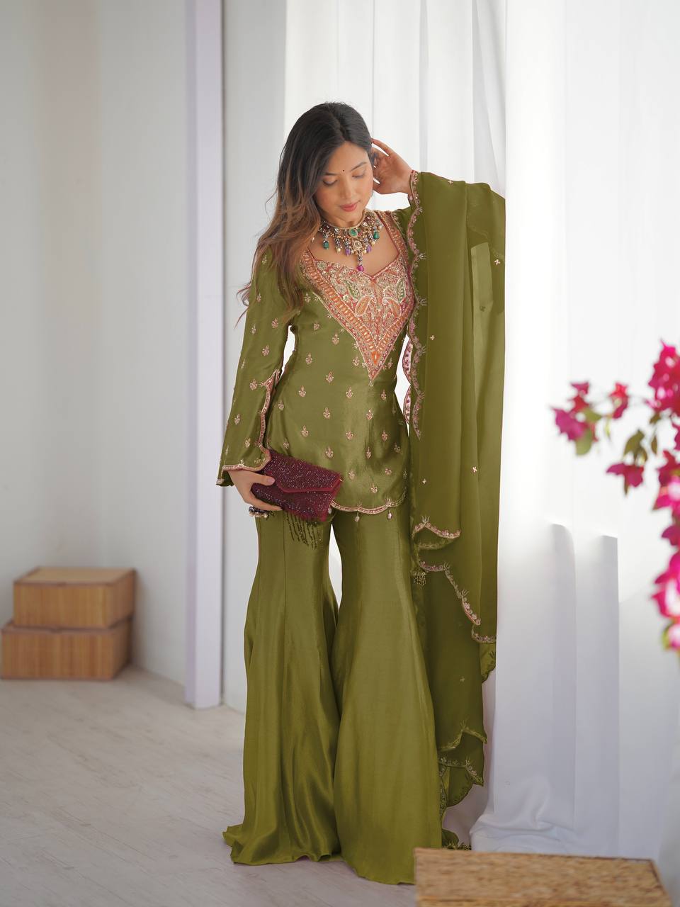 Wedding Guest Sharara Set for Women