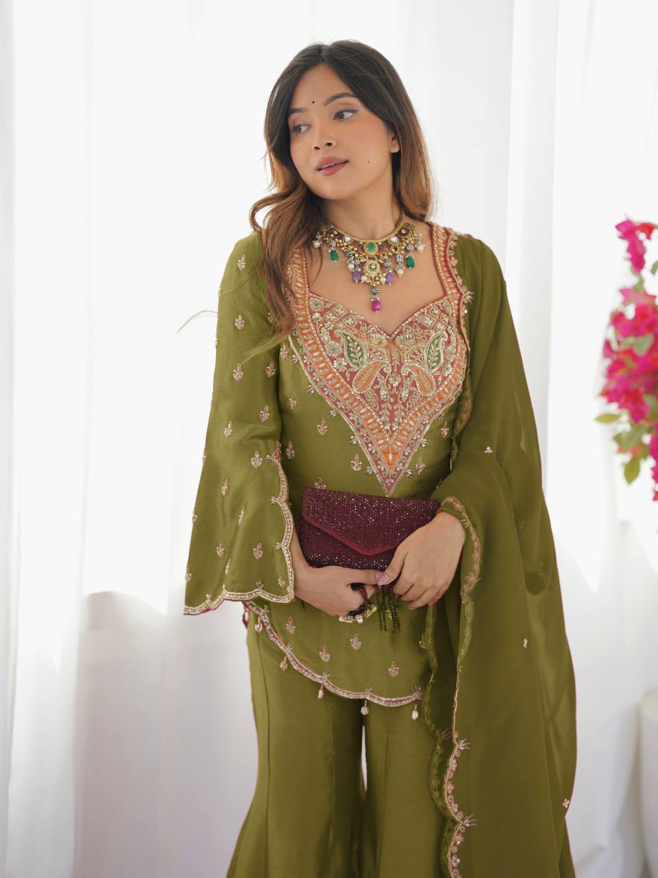 Wedding Guest Sharara Set for Women
