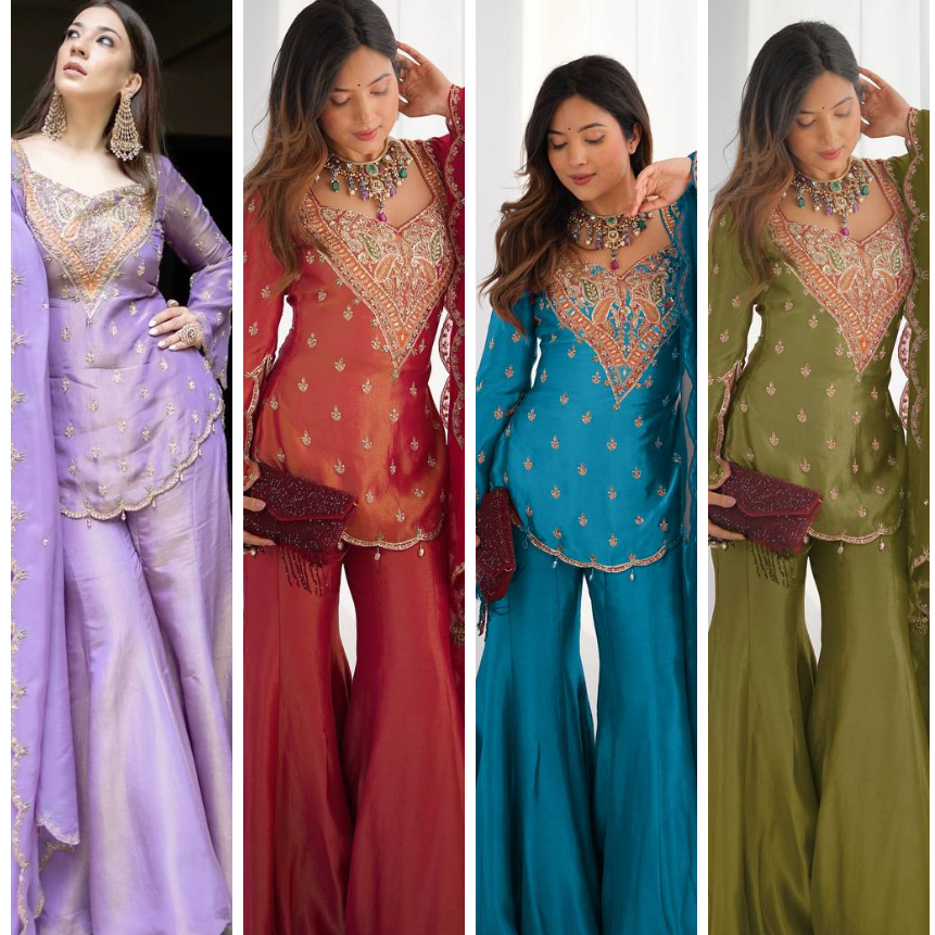 Wedding Guest Sharara Set for Women