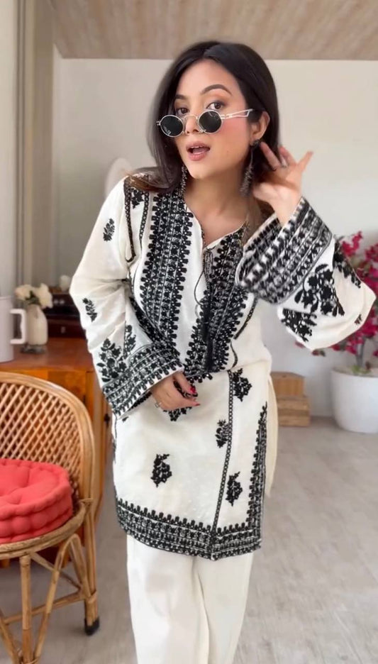 Casual Party Wear Co-Ord Sharara Set For Women