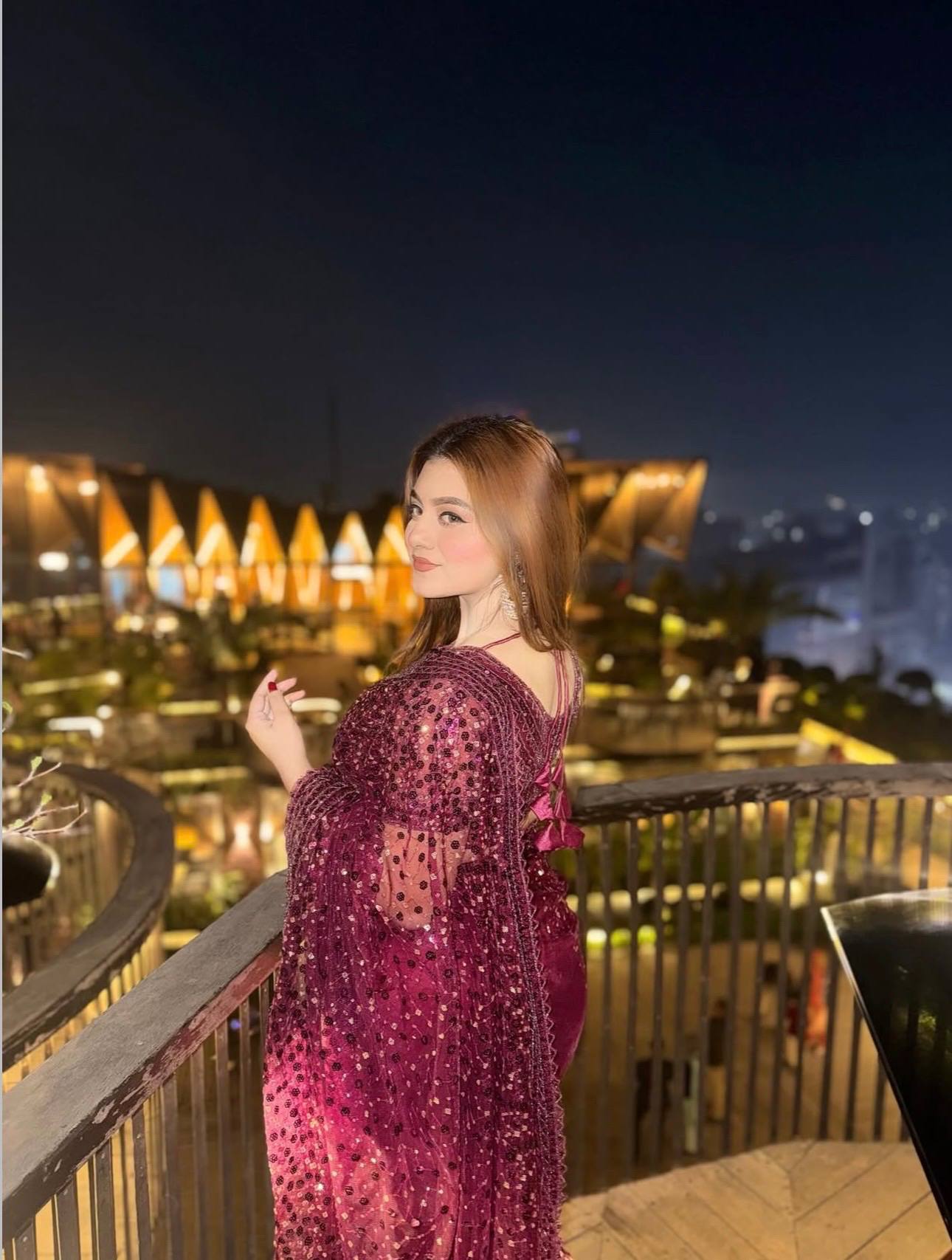 Party Wear Majestic Wine Net Sequins Work Saree For Women | Net Glitter Saree For Weddings