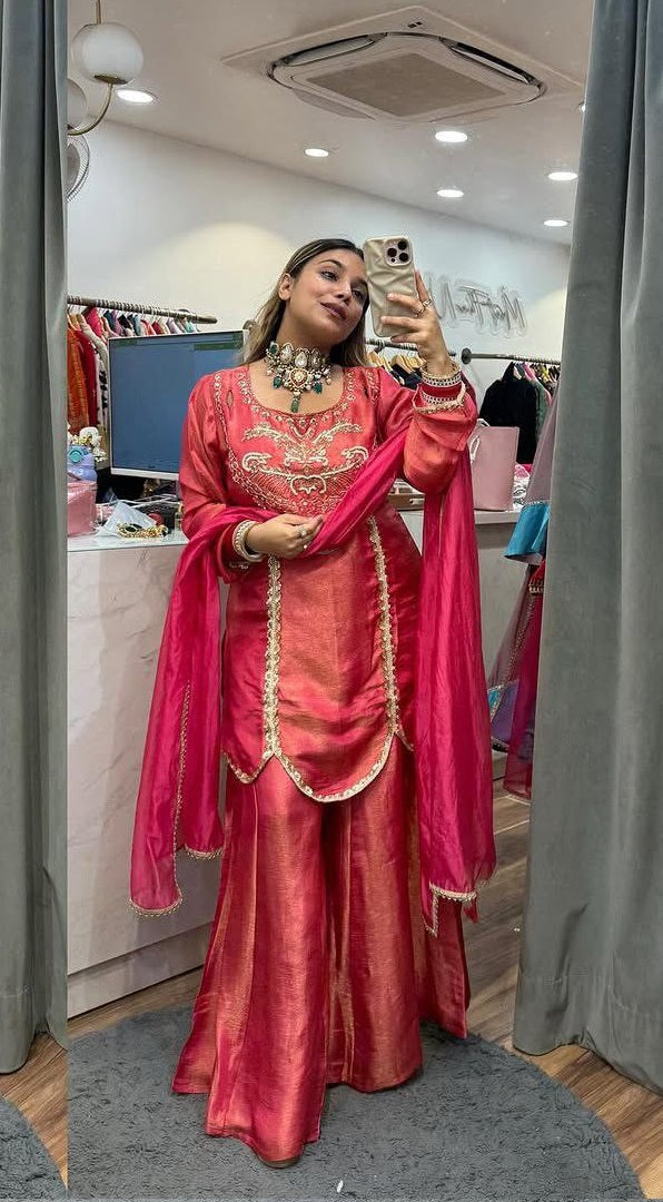 Pakistani Style Sharara Set for Women | Wedding & Party Wear