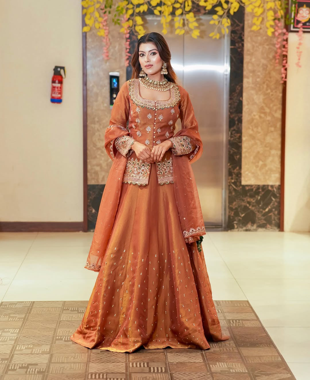 Royal Festive Lehenga Choli Pair with Handcrafted Detailing