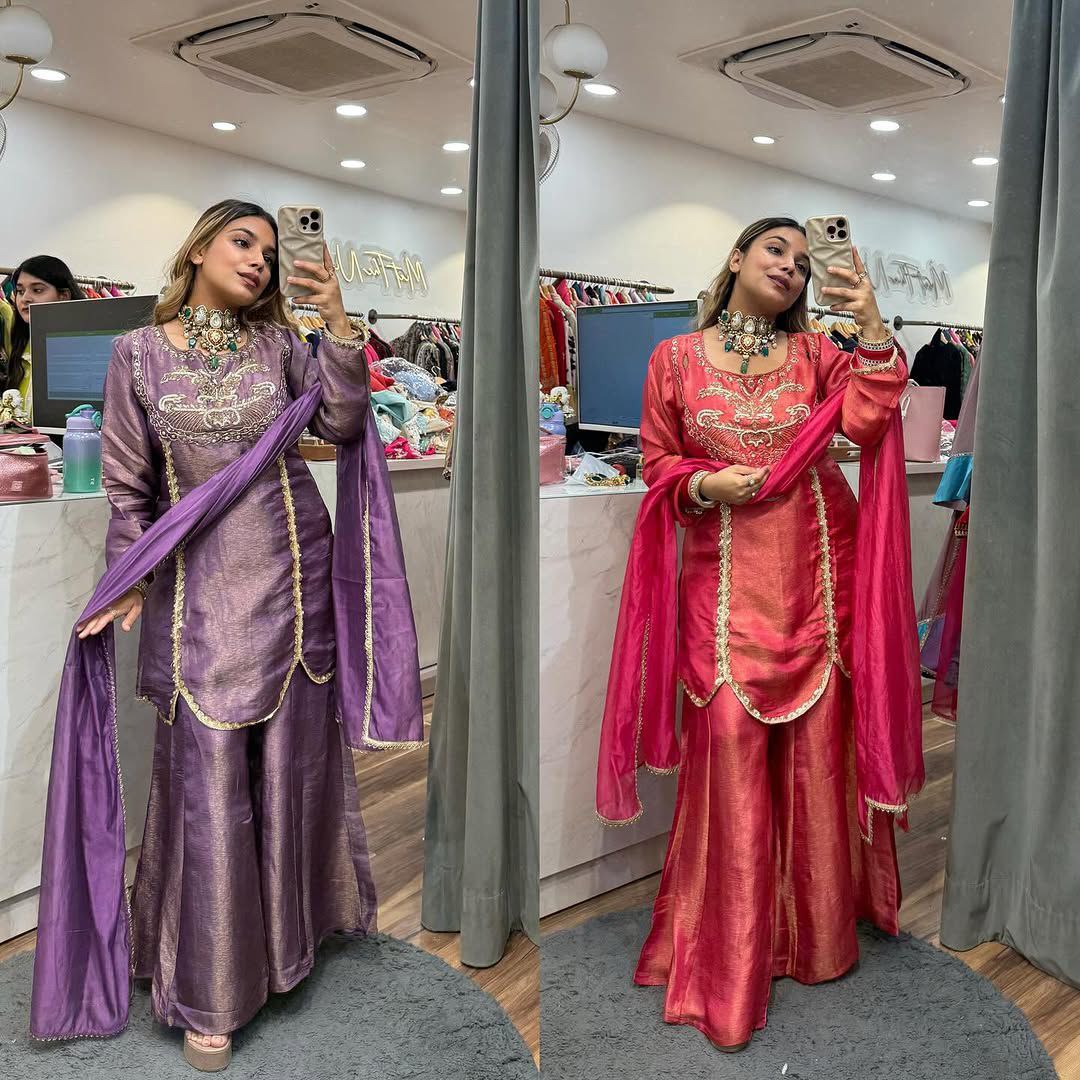 Pakistani Style Sharara Set for Women | Wedding & Party Wear