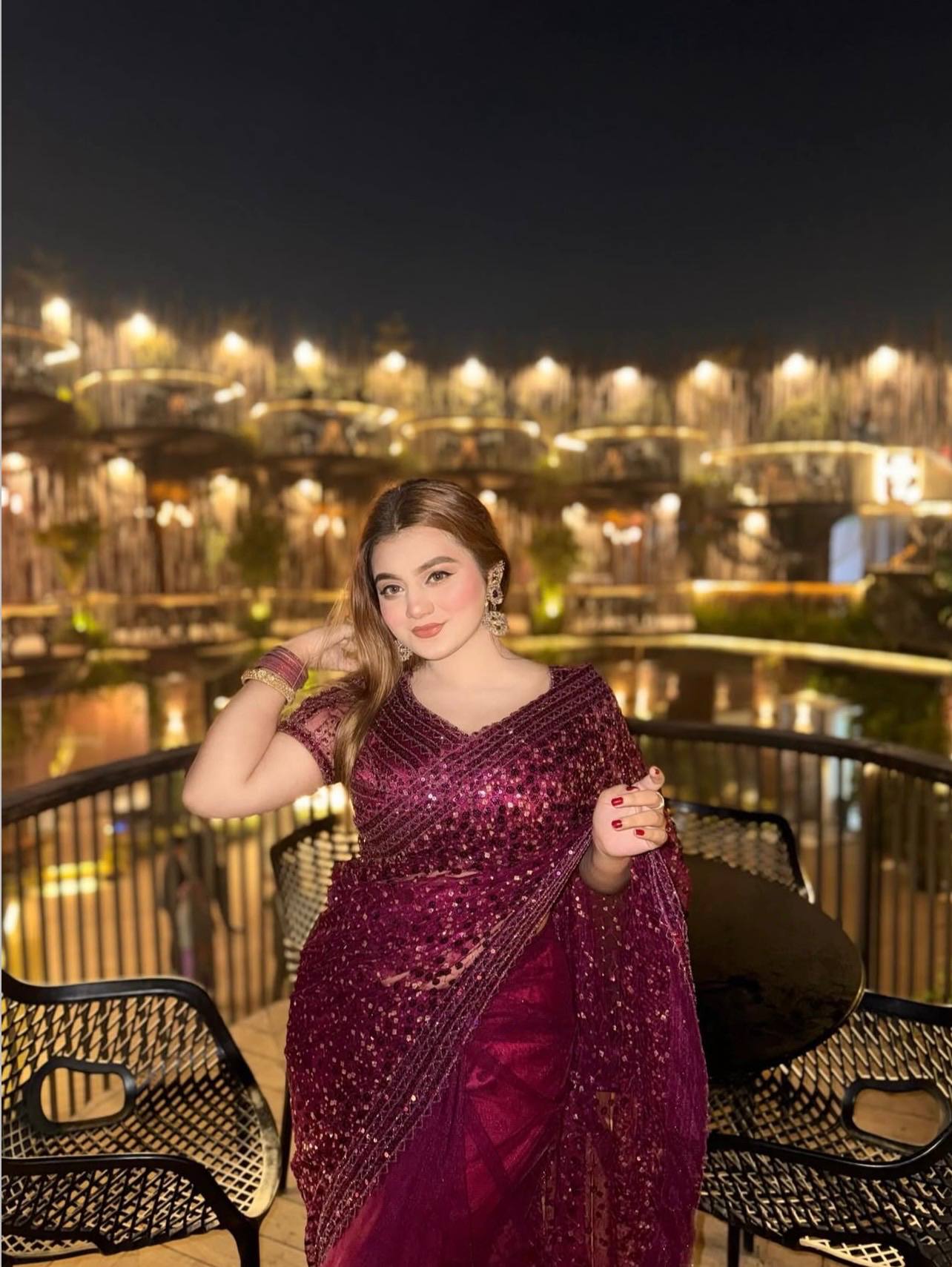 Party Wear Majestic Wine Net Sequins Work Saree For Women | Net Glitter Saree For Weddings