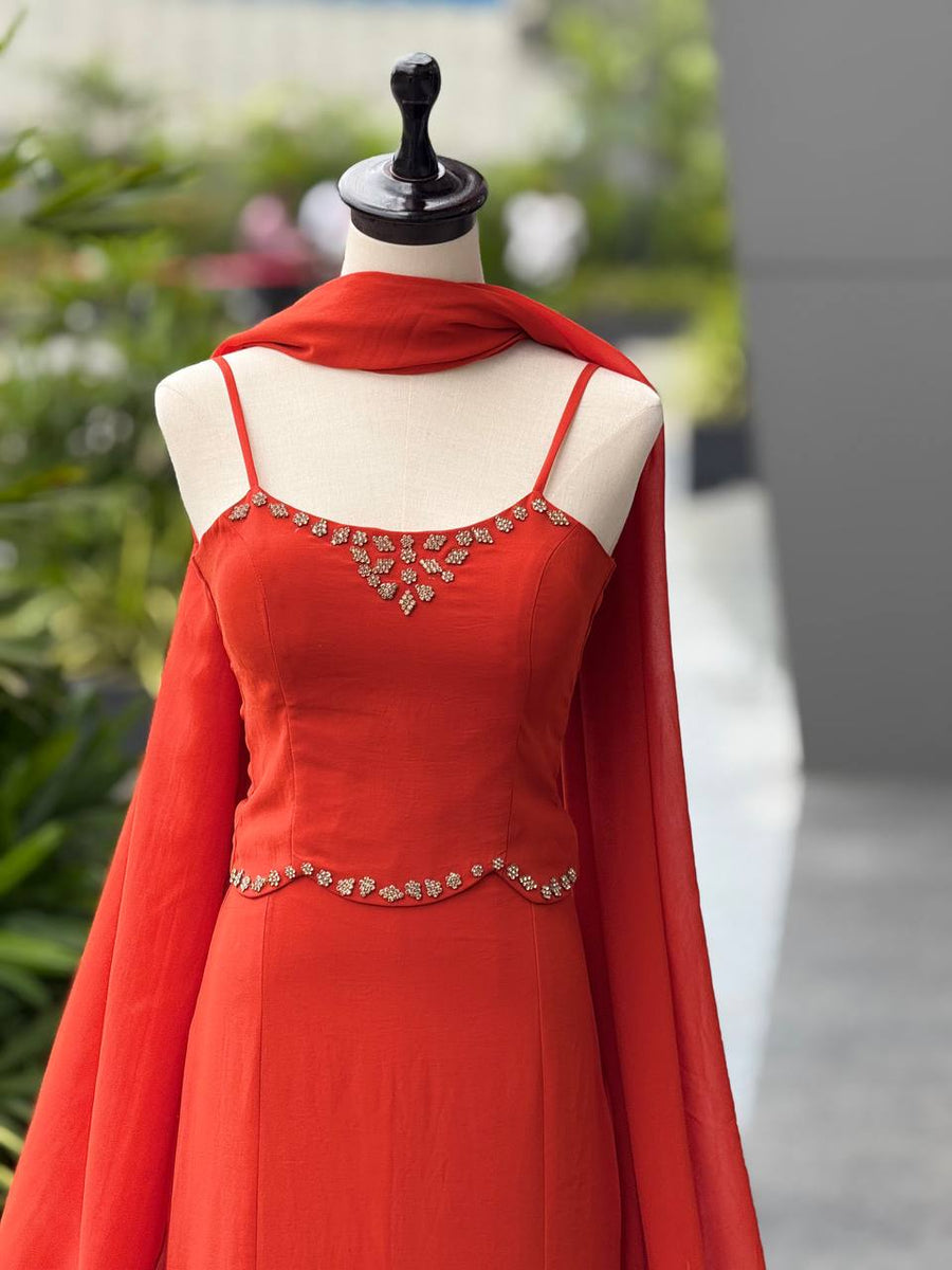 Fish Cut Lehenga Choli for Women | 90’s Style Party & Farewell Wear | Fully Stitched Georgette Set