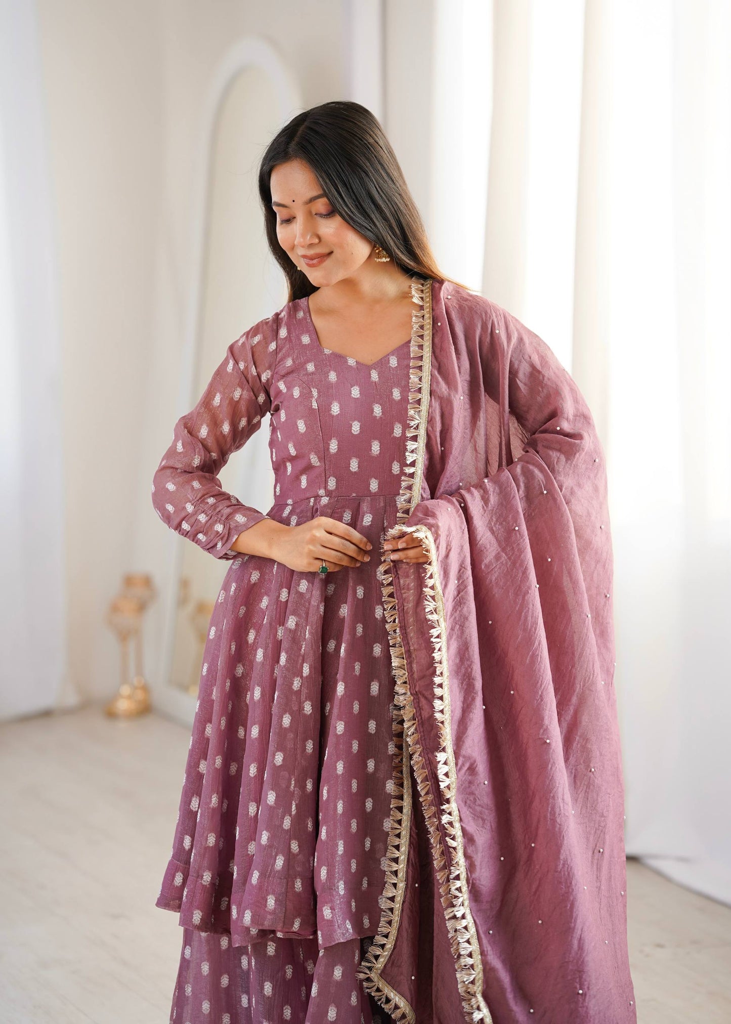 Radiant Charm: Flowing  Dress Delight | Sharara Set For Women
