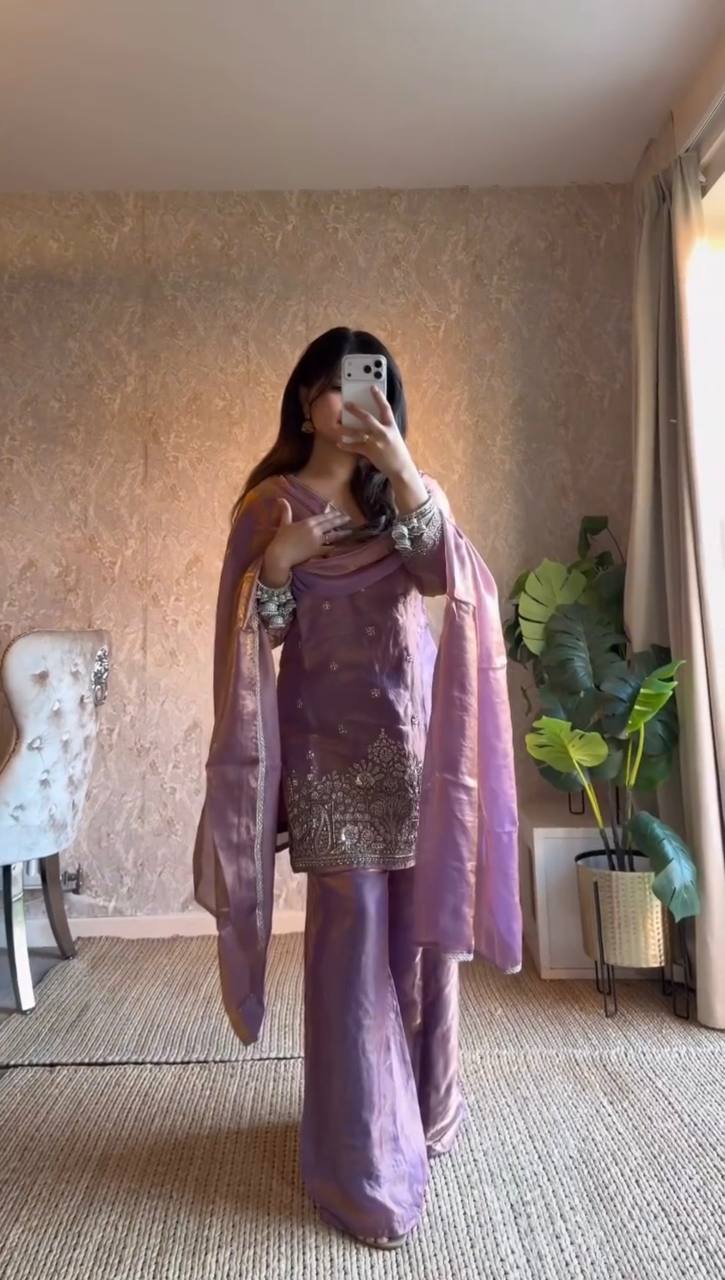 Chic Heritage Ensemble | Sharara Set For Women