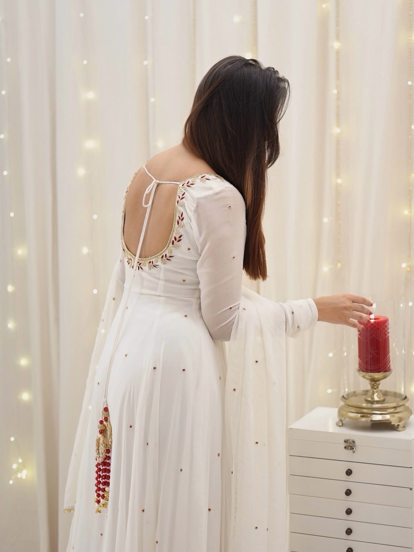 Apsara Anarkali Hand-work Embellished Suits set