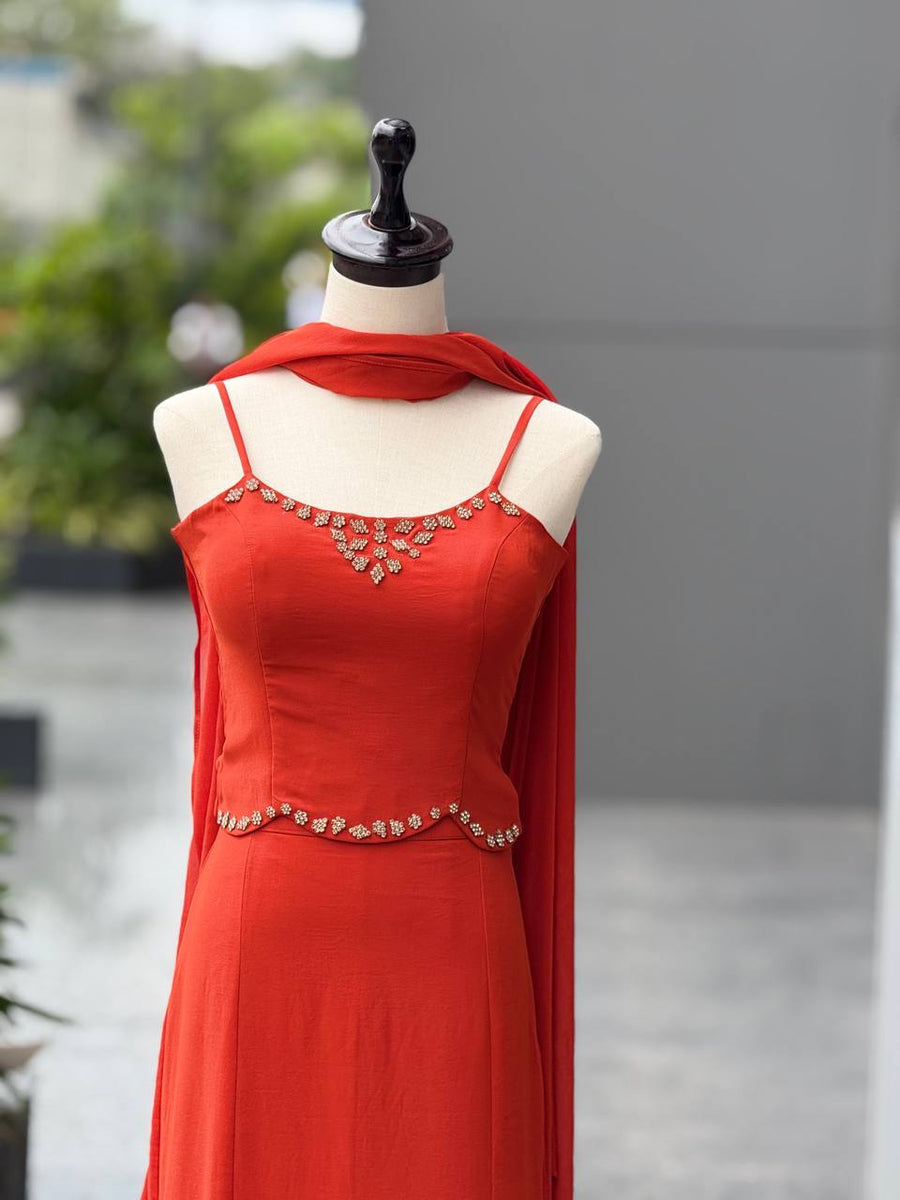 Fish Cut Lehenga Choli for Women | 90’s Style Party & Farewell Wear | Fully Stitched Georgette Set