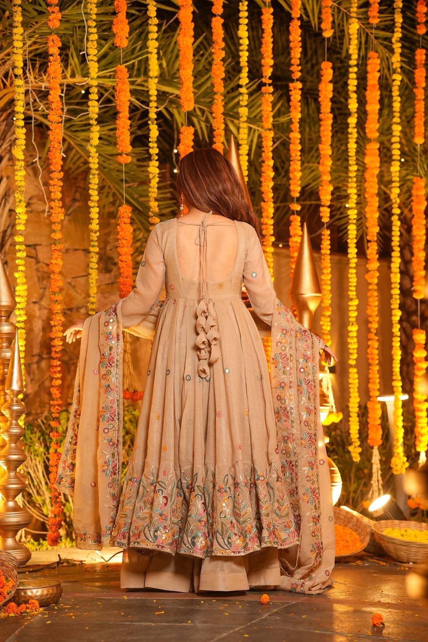 Wedding Wear Sharara Suit for Women | Soft Silk Sharara Set with Heavy Sequins Embroidery