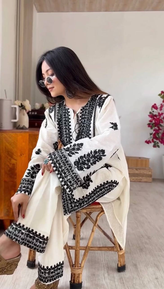 Casual Party Wear Co-Ord Sharara Set For Women