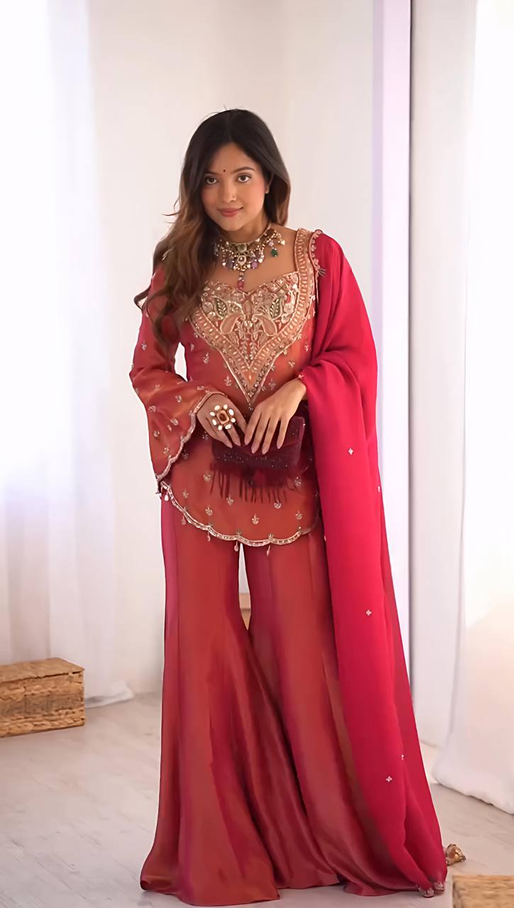 Wedding Guest Sharara Set for Women