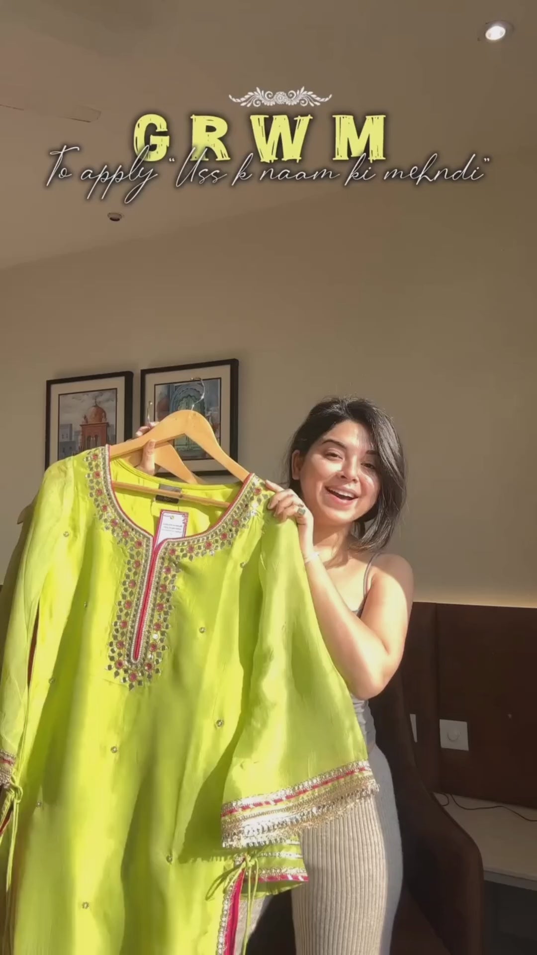 Festive Wear Parrot Color Sharara Set for Women | Wedding Guest Outfit