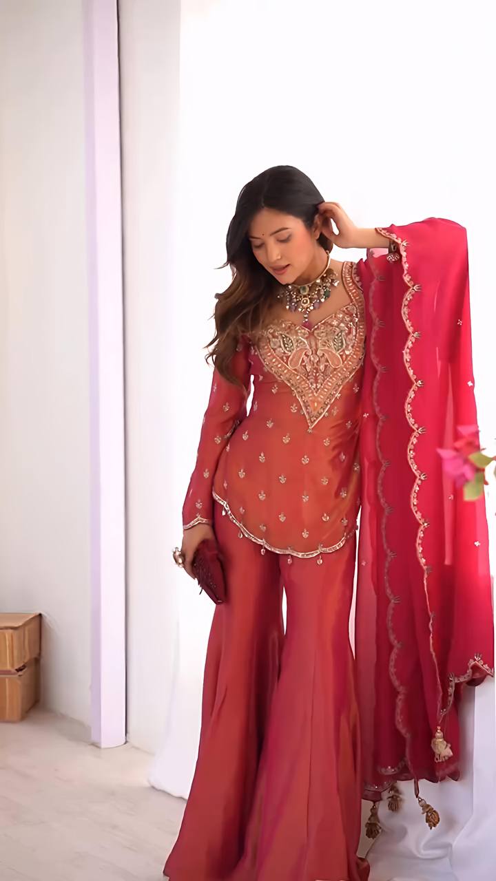 Wedding Guest Sharara Set for Women