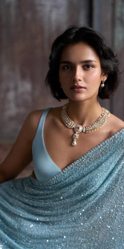 Bollywood Style Sequin Saree for Women | Fancy Festive Wear Saree