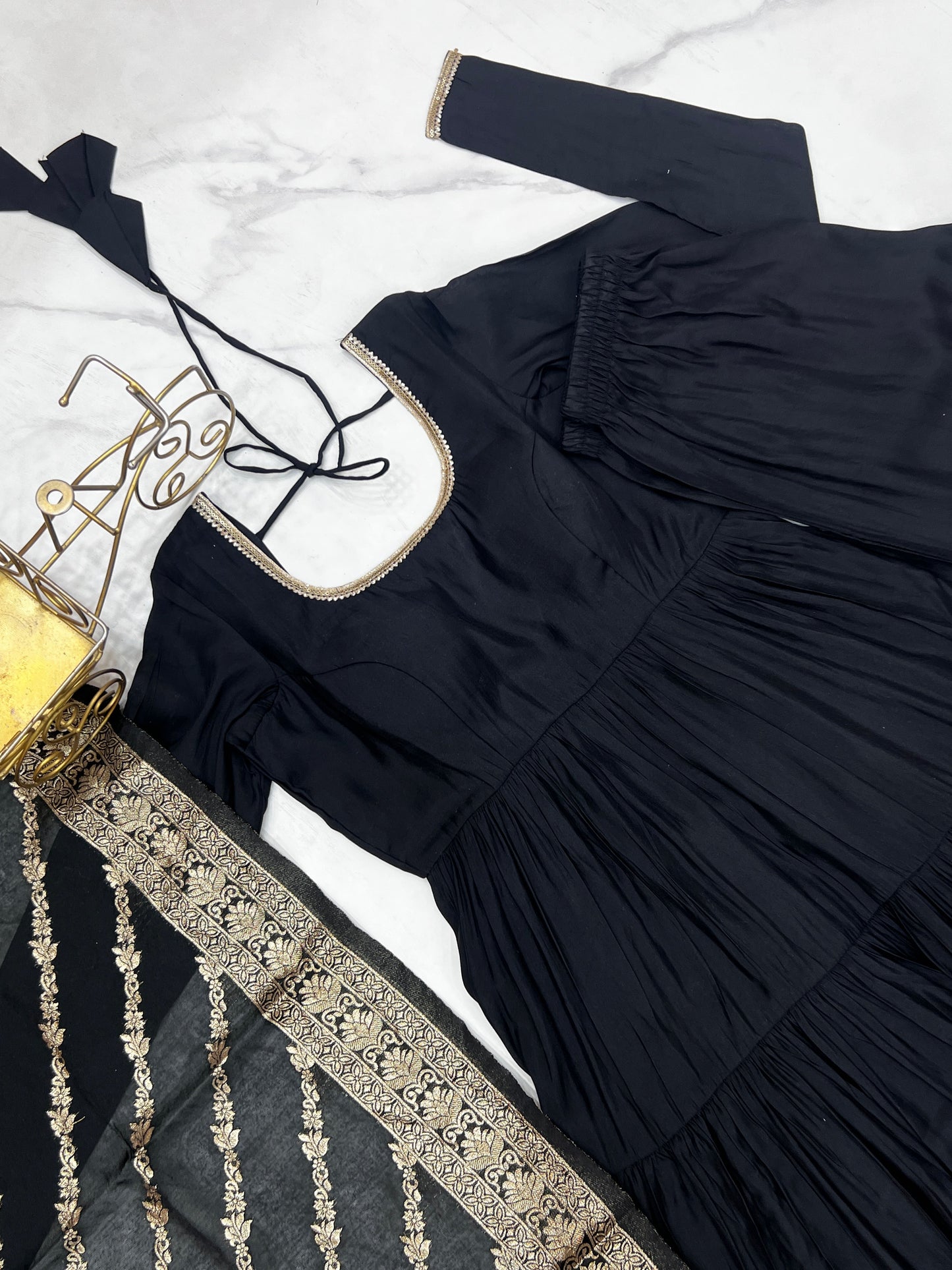 Elegant Pure Roman Silk 9 Mtr Flared Designer Anarkali Suit