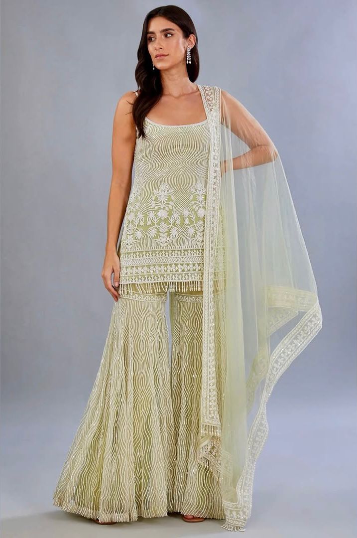 Festive Shamreen Spark Sharara Set for Wedding Function | Sharara Set For Women