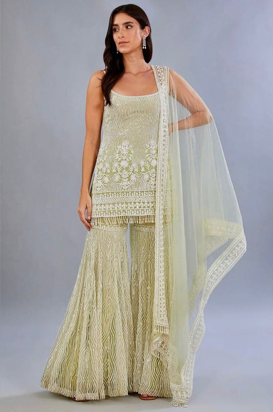Festive Shamreen Spark Sharara Set for Wedding Function | Sharara Set For Women