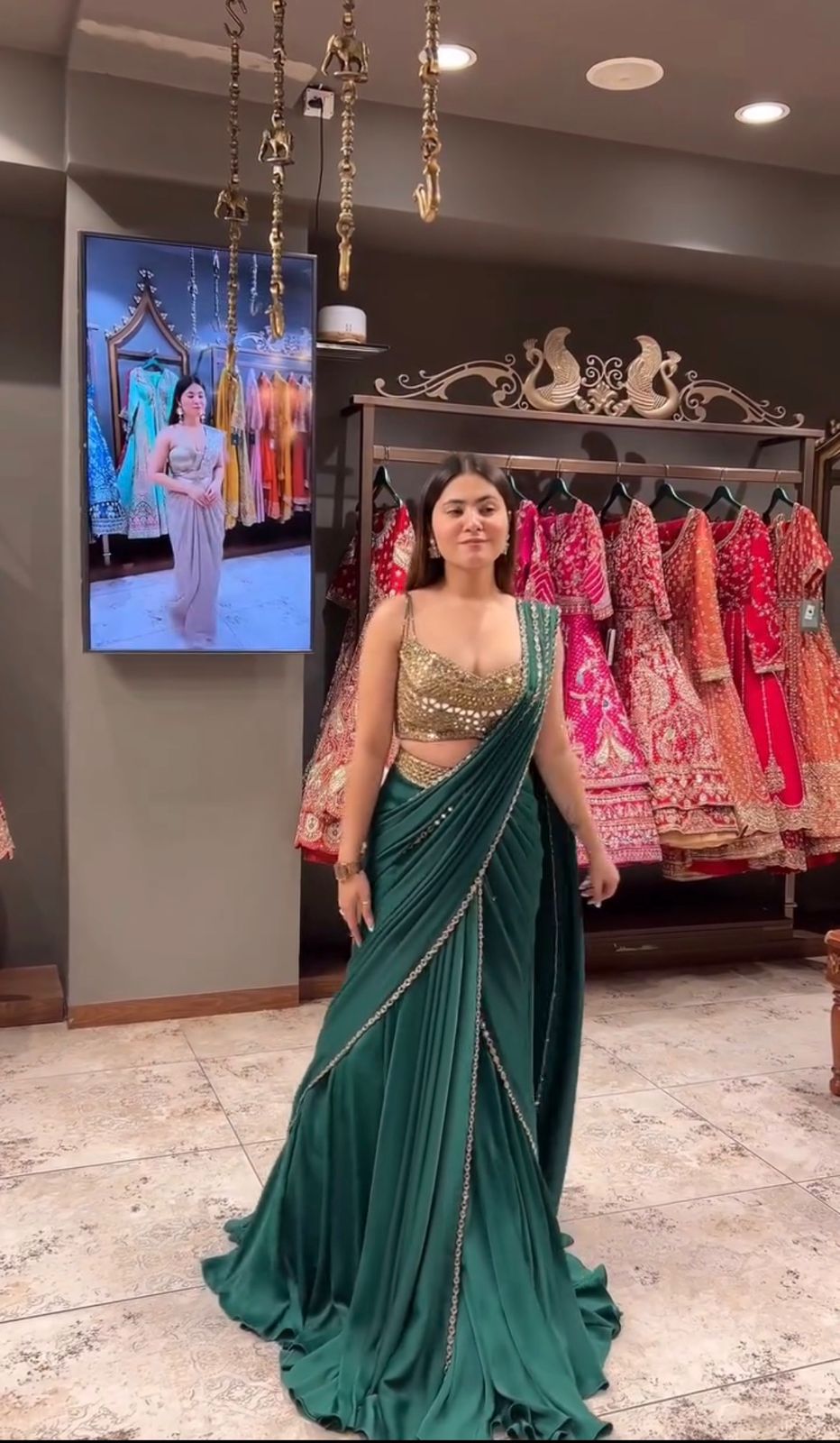 Ready To Wear Pine Blossom Fantasy Saree | wedding saree for women