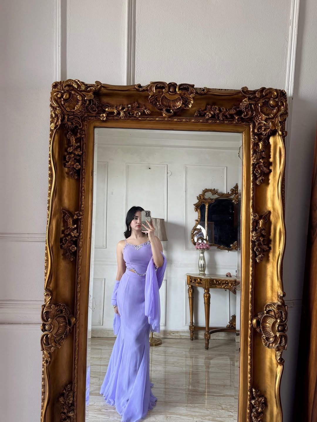 90's Style Fully Stitched Fish Cut Lehenga Choli