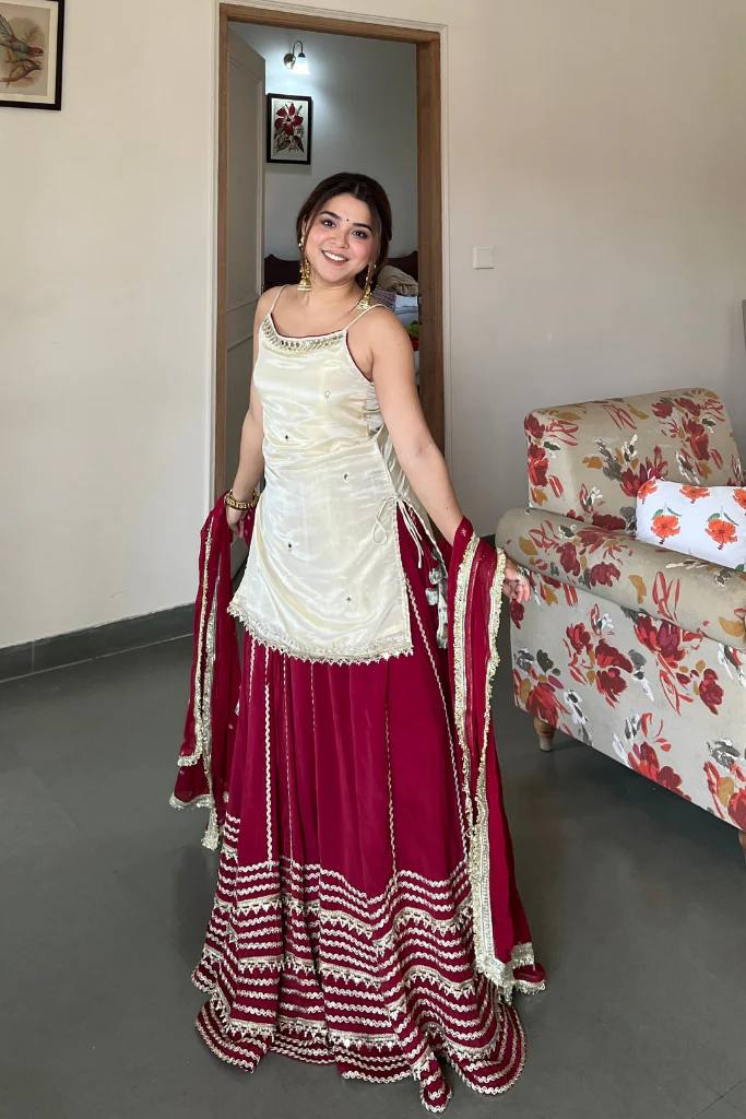 Vibrant Whirls: Celebrate in Style Today | Sharara Set For Women